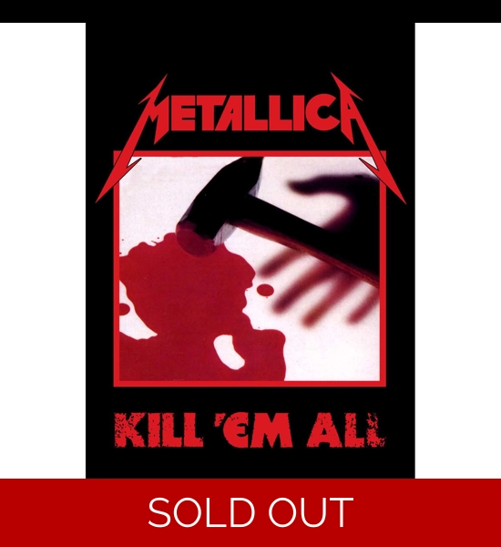 Metallica - Kill'em All Textile Poster - 27" x 42"